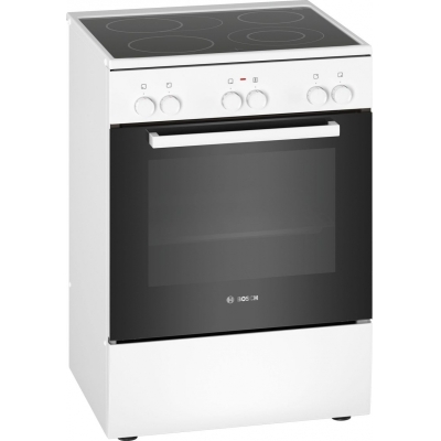 BOSCH HKA090220, electric freestanding stove, series 2, white, EEK: A, with 5 year guarantee!