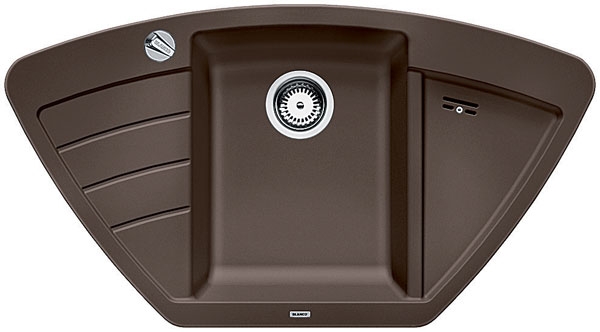 Blanco Zia 9 E Silgranit PuraDur 2, värvikohvik, 515073