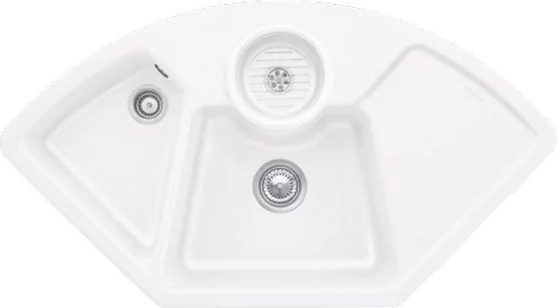 Villeroy &amp; Boch Solo Eck, color RW Stone White, Classicline