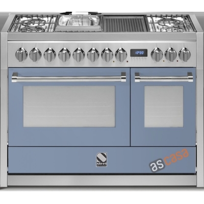 Terasest Genesi 120, pliit, 120 cm, multifunktsionaalne, värv Celeste, G12FF-4TFCE, 5-aastase garantiiga!