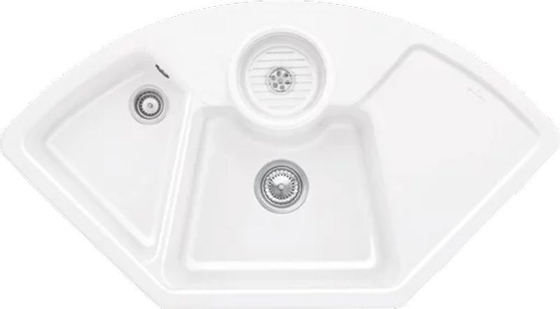 Villeroy &amp; Boch Solo Eck, color KG Snow white, Premiumline