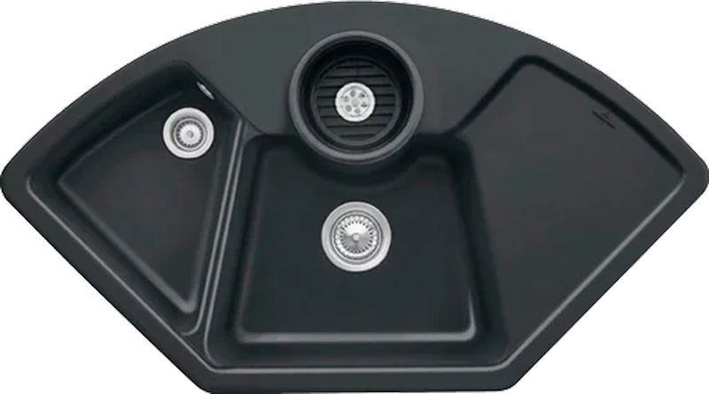 Villeroy &amp; Boch Solo Eck, värvus R7 Pure Black, Premiumline