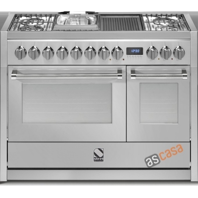 Teras Genesi 120, pliit, 120 cm, Combisteam, värviline roostevaba teras, G12SF-4BFSS, garantiiga 5 aastat!