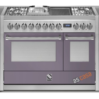 Terasest Genesi 120, pliit, 120 cm, Combisteam, värv Ametista, G12SF-4BFAA, garantiiga 5 aastat!