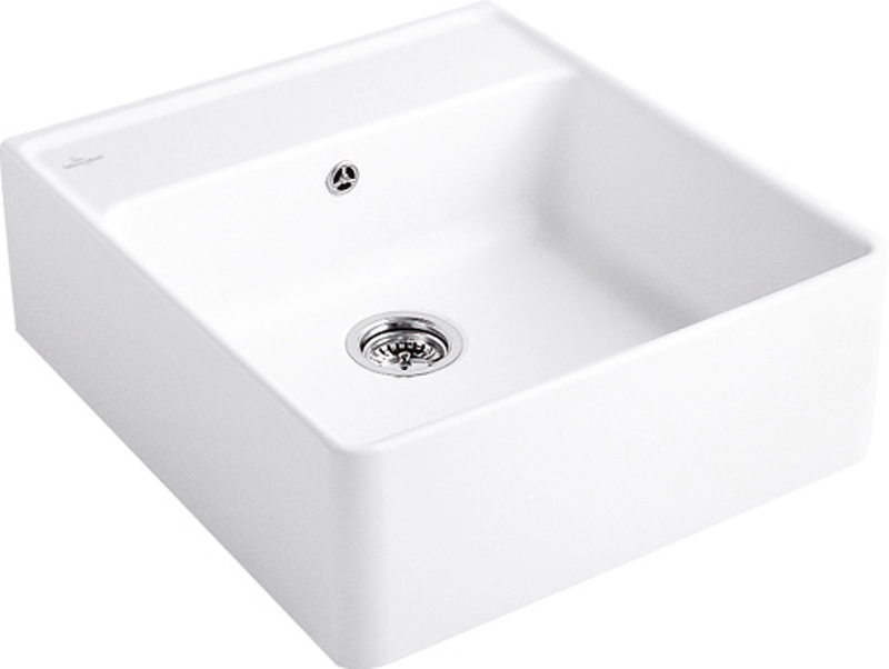 Villeroy &amp; Boch ühe kausiga valamu, värvus RW Stone White, Classicline