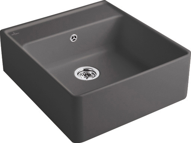 Villeroy &amp; Boch single bowl sink, color i4 graphite, Classicline