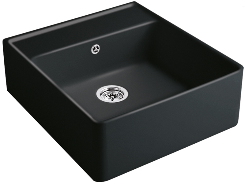 Villeroy &amp; Boch ühe kausiga valamu, värvus S5 Ebony, Premiumline