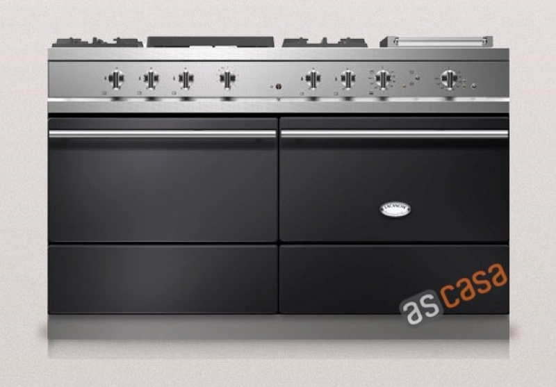 Lacanche Sully Modern, cooking station, 140.5 cm, color black, with 5 year guarantee!