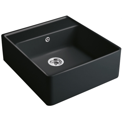 Villeroy &amp; Boch ühe kausiga valamu, värvus S5 Ebony, Premiumline