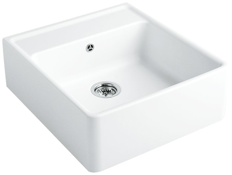 Naber sink, single bowl, glossy white, 1094020