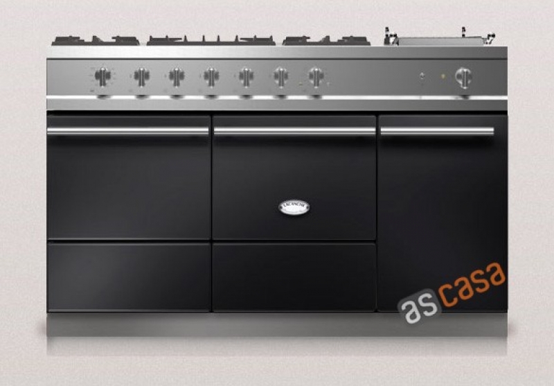 Lacanche Cluny 1400 D Modern, cooking station, 140.5 cm, color black, with 5 year guarantee!