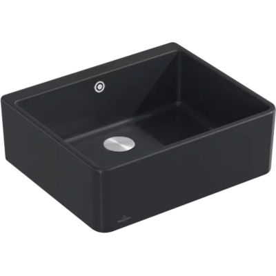 Villeroy &amp; Boch sink 60 x single bowl, color R7 Pure Black, Premiumline