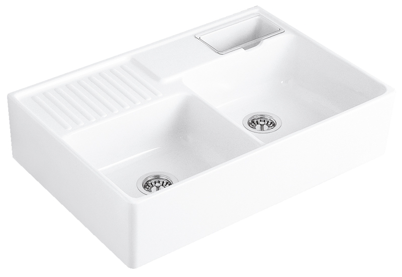 Villeroy &amp; Boch double bowl sink, color KG Snow white, Premiumline