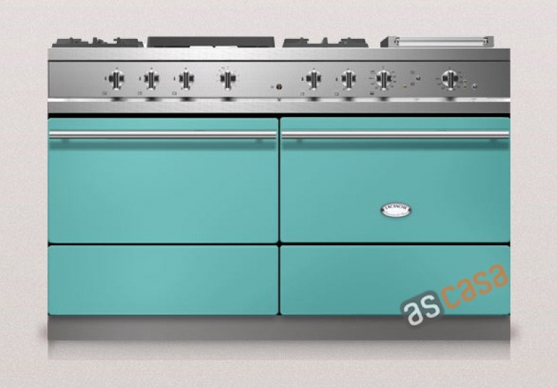 Lacanche Sully Modern, cooking station, 140.5 cm, color coral blue, with 5 year guarantee!