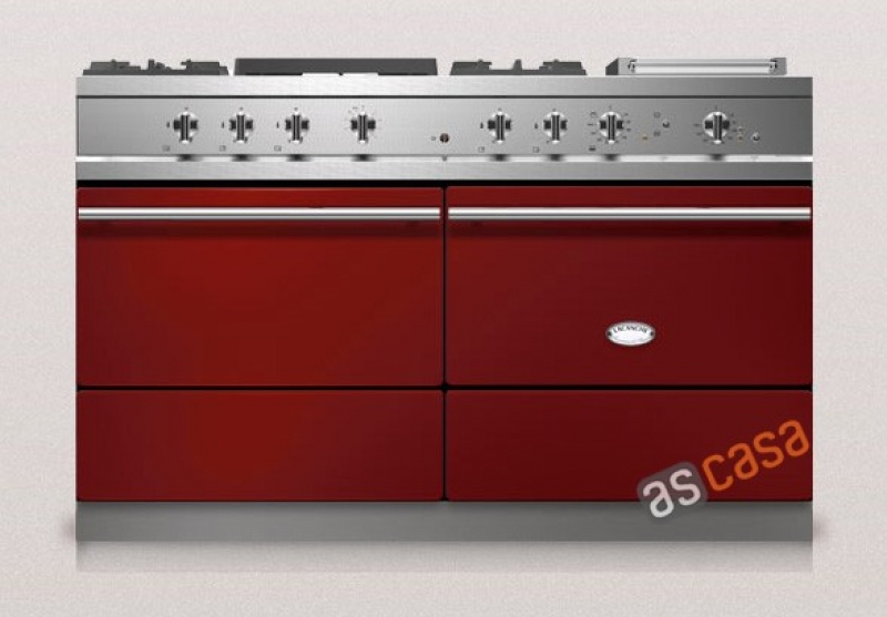 Lacanche Sully Modern, cooking station, 140.5 cm, color burgundy, with 5 year guarantee!