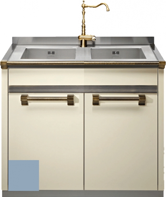 Steel Ascot 90, sink module, 90 cm, color Celeste, A9S-L2CE, with 5 year guarantee!