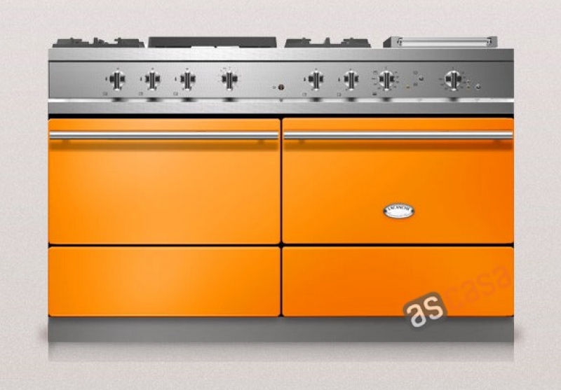 Lacanche Sully Modern, cooking station, 140.5 cm, color tangerine, with 5 year guarantee!