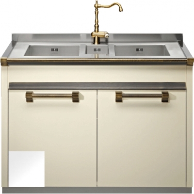 Сталь Ascot 120, модуль мойки, 120 см, цвет Nuvola, A12S-L2NA, с гарантией 5 лет!