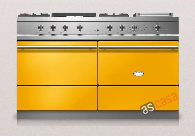 Lacanche Sully Modern, cooking station, 140.5 cm, color Provence Yellow, with 5 year guarantee!