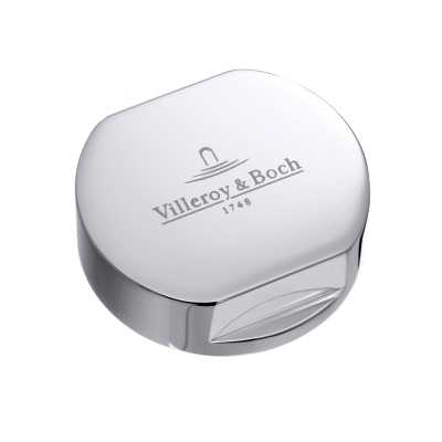 Villeroy &amp; Boch round cover cap for double twist handle, chrome, 94052561