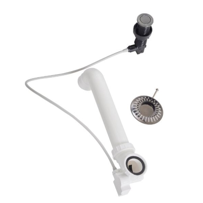 Reginox push button eccentric M1783 Gun Metal Silver, R35689