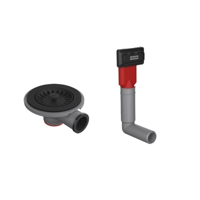 Franke stopper valve set matt black, 112.0658.444