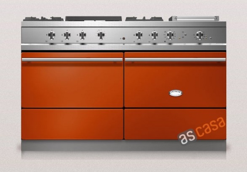 Lacanche Sully Modern, cooking station, 140.5 cm, color terracotta, with 5 year guarantee!