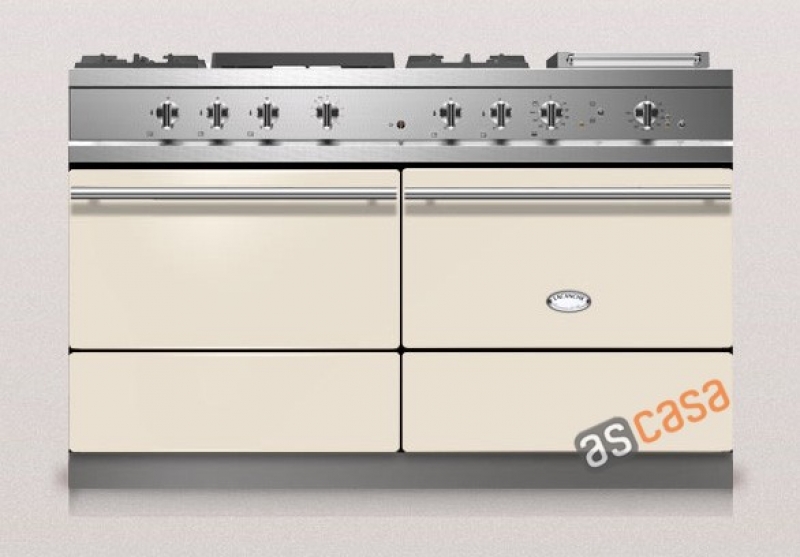 Lacanche Sully Modern, cooking station, 140.5 cm, color ivory, with 5 year guarantee!