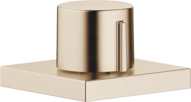 Эксцентриковый привод Dornbracht с квадратной розеткой, с поворотной ручкой, матовое шампанское (золото 22 карата), 10711970-46