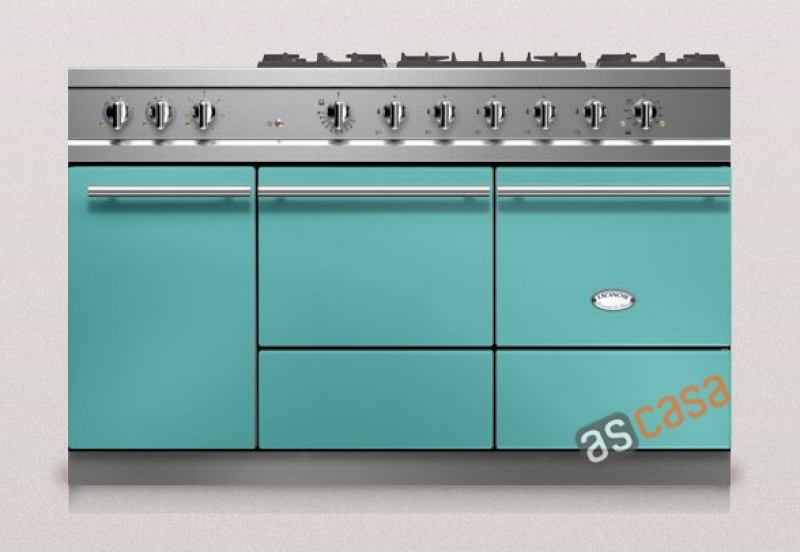 Lacanche Cluny 1400 G Modern, cooking station, 140.5 cm, color coral blue, with 5 year guarantee!