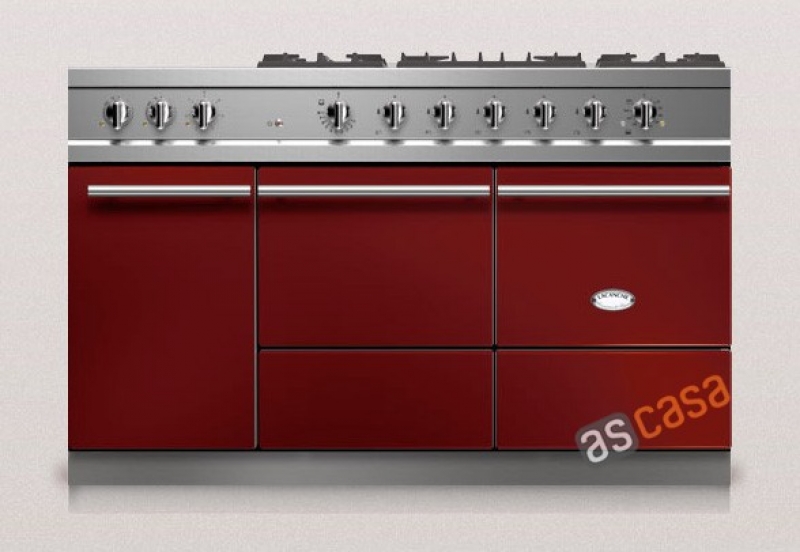 Lacanche Cluny 1400 G Modern, cooking station, 140.5 cm, color burgundy, with 5 year guarantee!