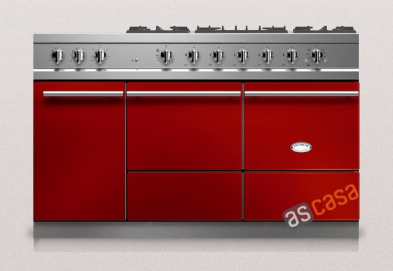 Lacanche Cluny 1400 G Modern, cooking station, 140.5 cm, color cherry red, with 5 year guarantee!