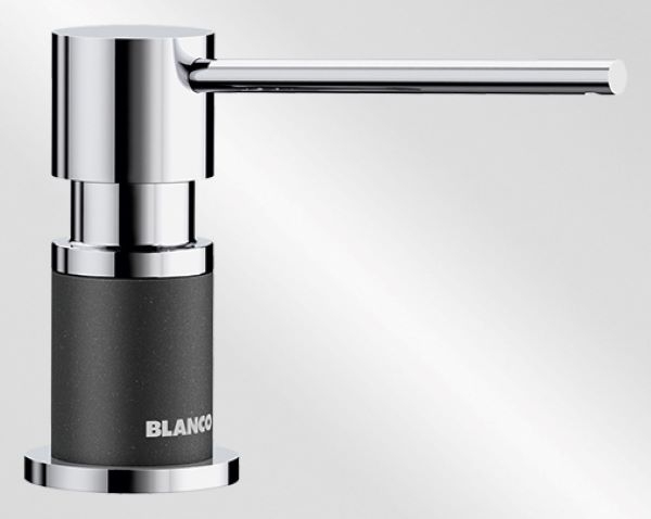 Blanco Lato dishwashing liquid dispenser Silgranit look, anthracite/chrome, 525810