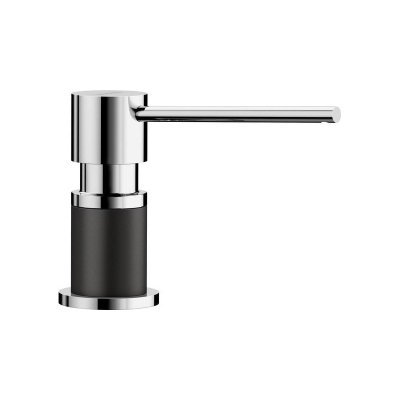 Blanco Lato nõudepesuvedeliku dosaator Silgranit look, must/kroom, 526177