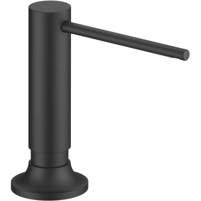 Dornbracht Vaia sisseehitatud nõudepesuvahendi dosaator, ümara rosetiga, matt must, 82434809-33