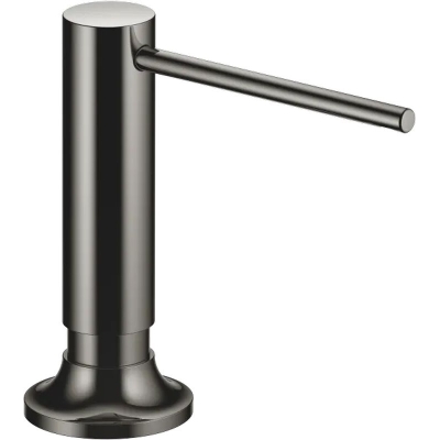 Dornbracht Vaia sisseehitatud nõudepesuvahendi dosaator, ümara rosetiga, tume kroom, 82434809-19