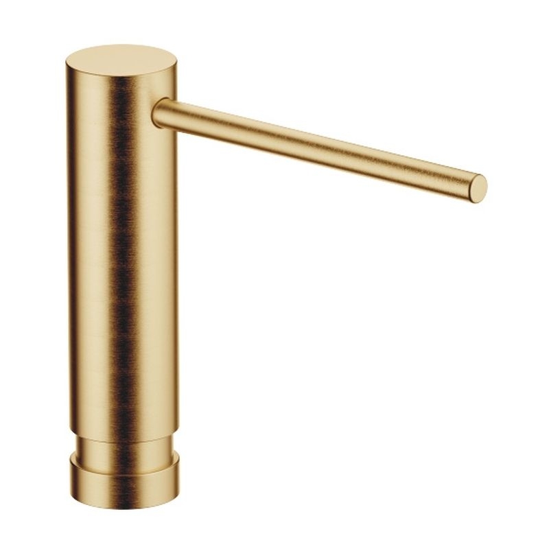 Dornbracht built-in dishwashing liquid dispenser, without rosette, brushed brass, 82424970-28