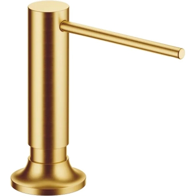 Dornbracht Vaia sisseehitatud nõudepesuvahendi dosaator, ümara rosetiga, harjatud messing (23kt kulda), 82434809-28