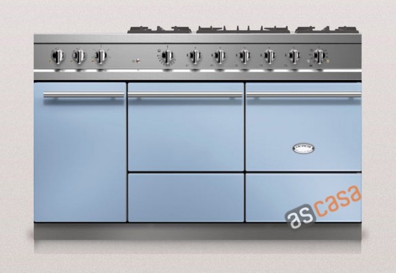 Lacanche Cluny 1400 G Modern, cooking station, 140.5 cm, color Delft blue, with 5 year guarantee!