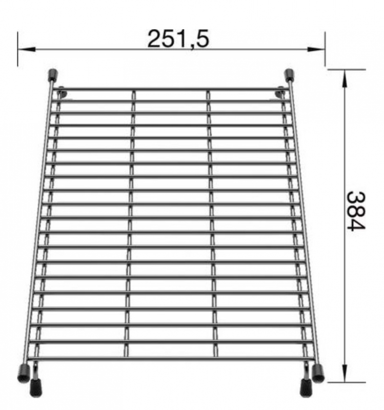 Решетка для раковины Blanco, нержавеющая сталь, 234795