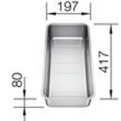 BLANCO multifunctional bowl stainless steel, 227692