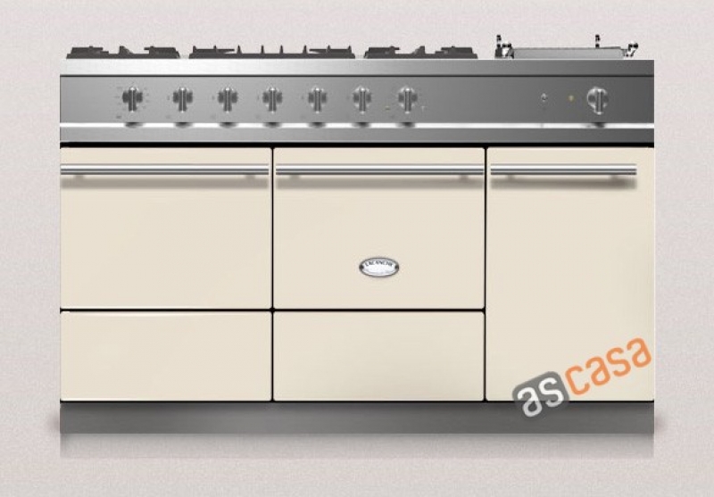 Lacanche Cluny 1400 D Modern, cooking station, 140.5 cm, color ivory, with 5 year guarantee!