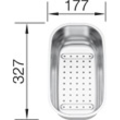BLANCO roostevabast terasest kauss, 208195