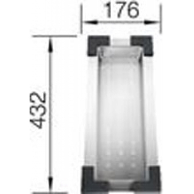 BLANCO volditud roostevabast terasest kauss, 514542