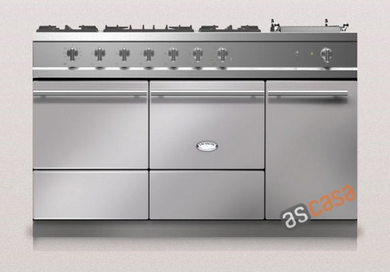 Lacanche Cluny 1400 D Modern, cooking station, 140.5 cm, color stainless steel, with 5 year guarantee!