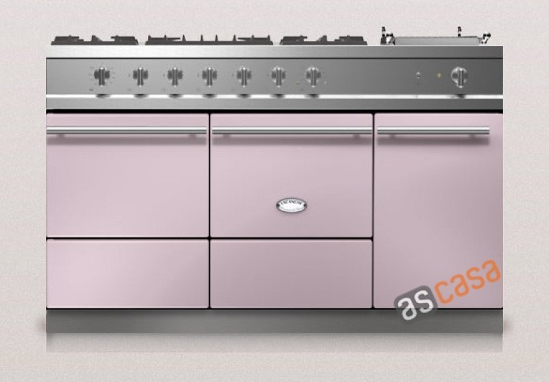 Lacanche Cluny 1400 D Modern, cooking station, 140.5 cm, color rose quartz, with 5 year guarantee!