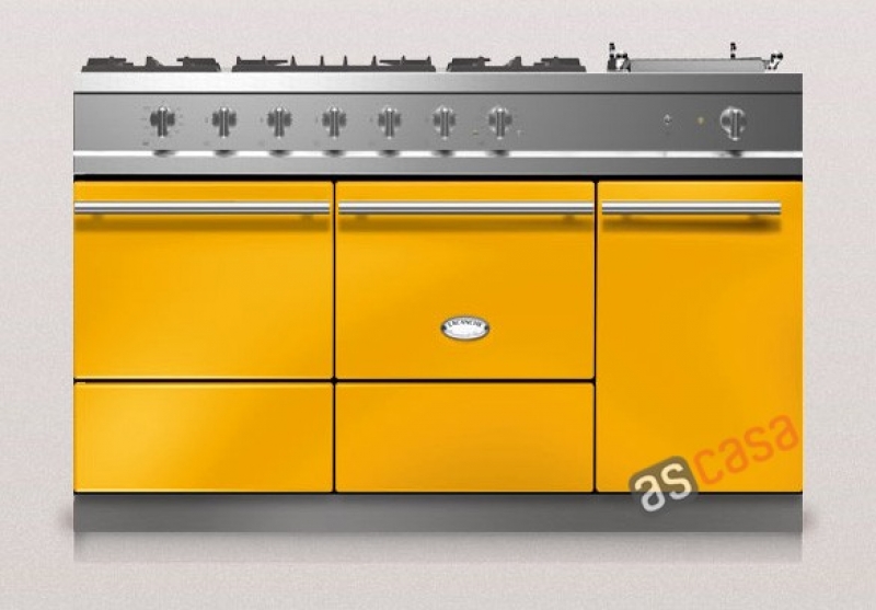 Lacanche Cluny 1400 D Modern, cooking station, 140.5 cm, color Provence Yellow, with 5 year guarantee!