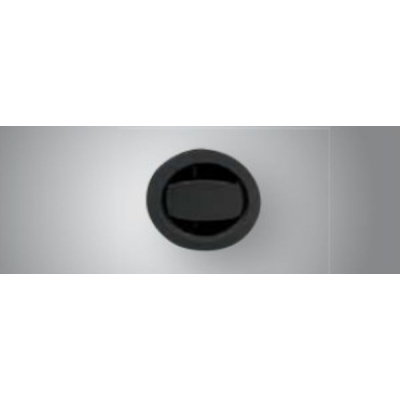 Systemceram overflow round, black, 0625