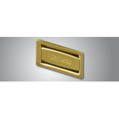 Квадратный перелив Systemceram, матовое золото, 0624