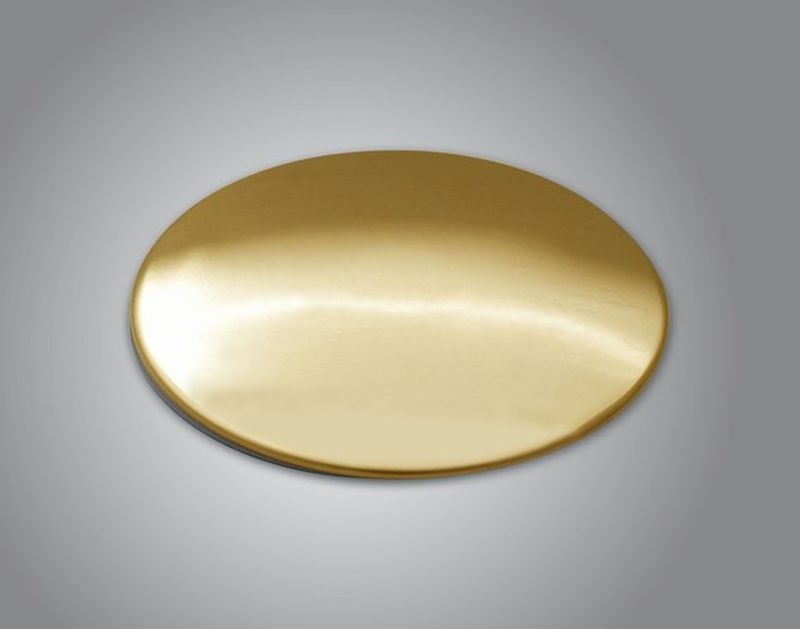 Systemceram Sink and Shower Cover, matt gold, 0909